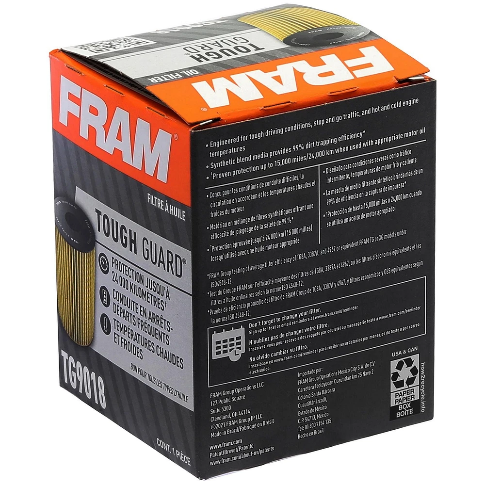Filtre à huile FRAM Tough Guard, TG9018
