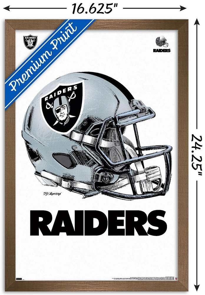NFL Las Vegas Raiders - Drip Helmet 20 Wall Poster