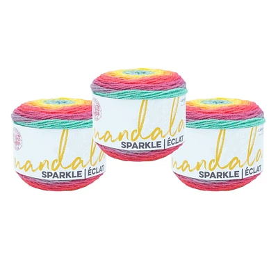 Fil Lion Brand Mandala® Sparkle Fil #3 Light/DK 100g/300m 3-Paquet