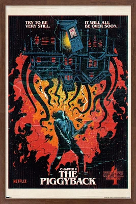 Netflix Stranger Things: Season 4 - The Piggyback Wall Poster with Magnetic Frame, 22.375" x 34"