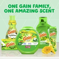 Détergent à lessive liquide Gain avec Aroma Boost, parfum Original, compatible avec les laveuses HE, 107 brassées, 4,55 L (154 oz liq.)