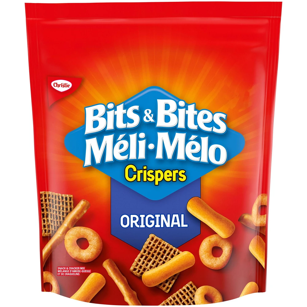 Crispers Bits & Bites Original Flavour Snack and Cracker Mix, 145 g