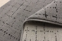 ECARPET Modern Area Rug for Dining Room, Living Room, Bedroom or Den Visby Black