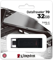 Kingston DataTraveler 70 Clé USB C portable et légère 64 Go avec USB 3.2 Gen 1 vitesses (DT70/64GBCR)