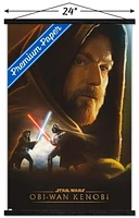 Star Wars: Obi-Wan Kenobi – Collage d'Obi Wan 22,375" x 34" Affiche Murale avec Cadre Magnétique en Bois de Hêtre