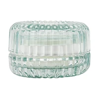 Bougie florale verte