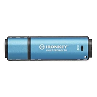 Kingston IronKey Vault Privacy 50 8 Go USB crypté | FIPS 197 | AES-256bit | Protection contre les attaques BadUSB | Options de mot de passe multiple | IKVP50/8 Go