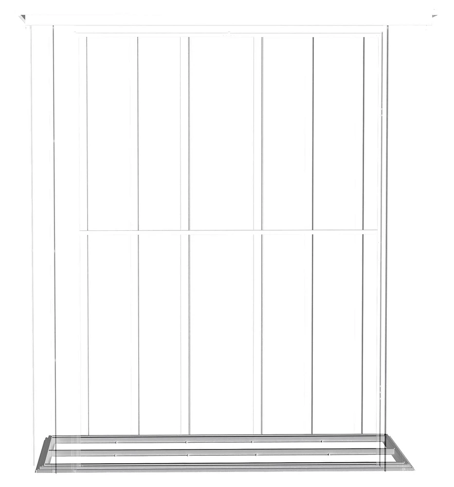 Cadre de plancher pour remise de rangement en acier Spacemaker Patio, 4 pi x 3 pi