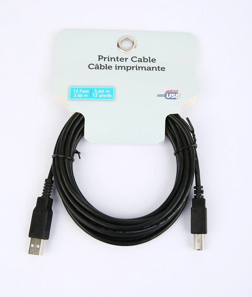 Printer cable 12Feet/3.66M