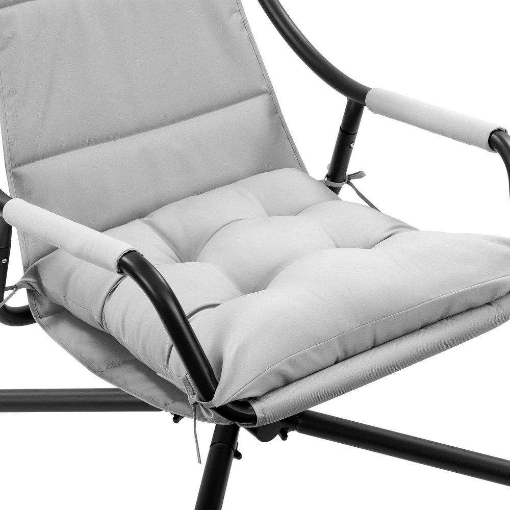 Chaise balançoire Kinsley Lounge avec auvent réglable et amovible
