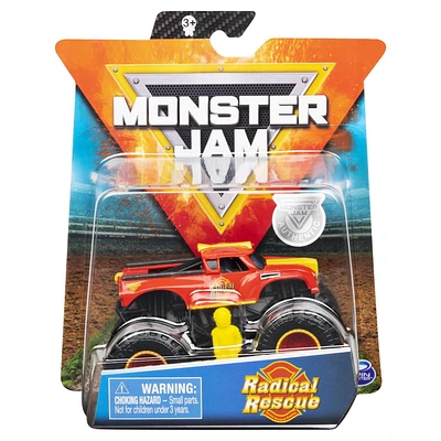 Monster Jam, Official Radical Rescue Monster Truck, Die-Cast Vehicle, Arena Favorites Series, 1:64 Scale