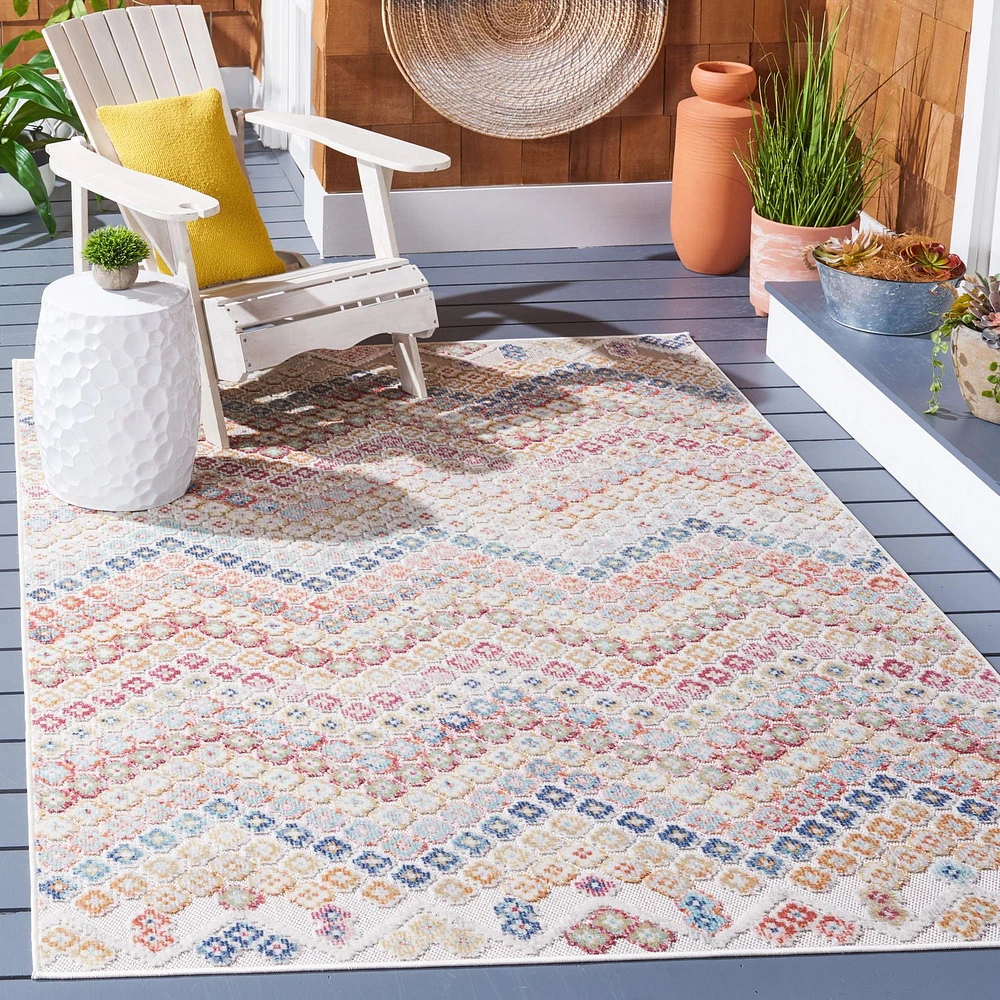 SAFAVIEH Cabana Aurora Tapis Intérieur/Extérieur Floral