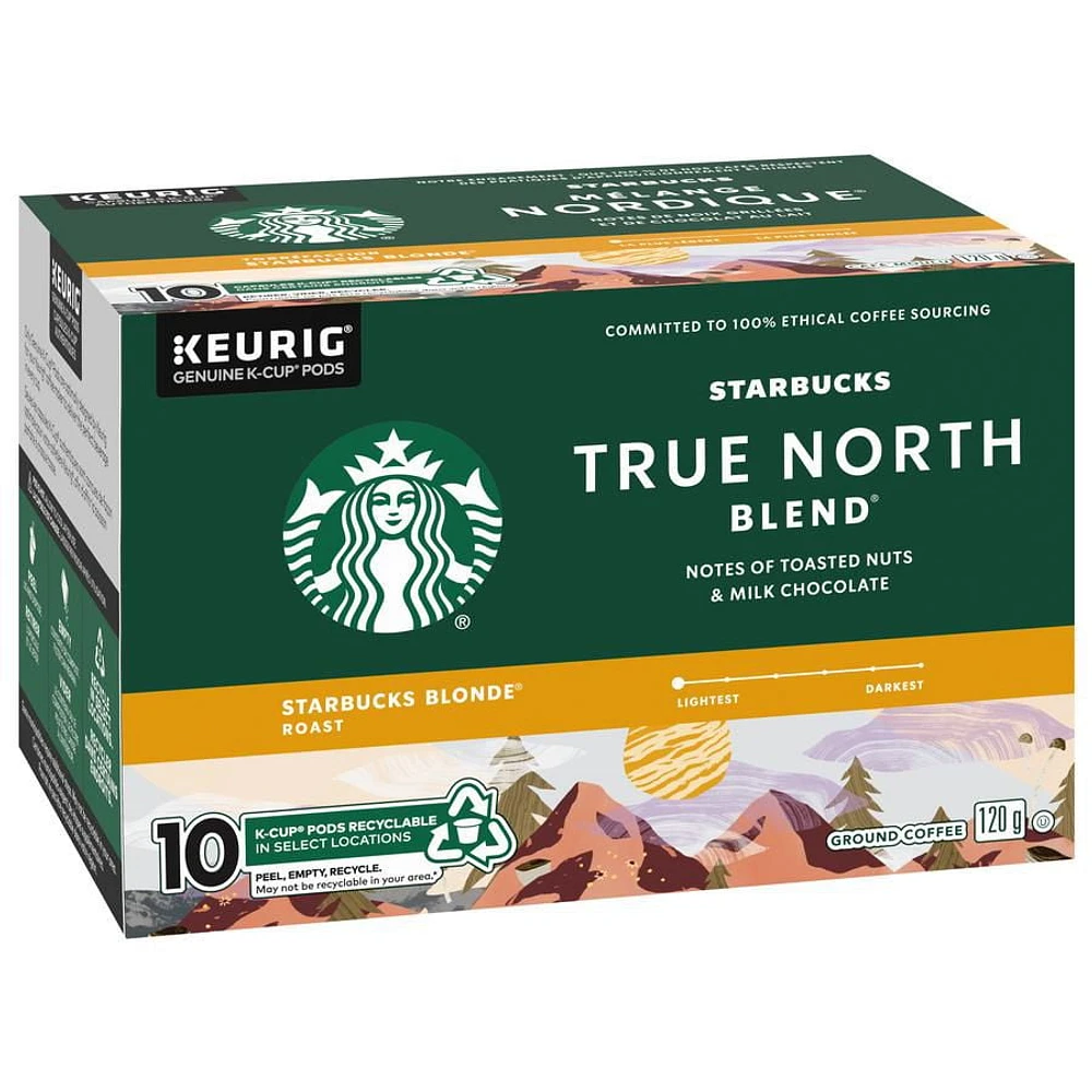 STARBUCKS® Mélange Nordique® Café Moulu Torréfaction Starbucks Blonde® K-Cup® capsules 10 unités 10 pièces