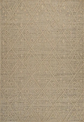Tapis d'interieur exterieur abstrait Rug Branch Hogar, marron beige, bohème - Salon, chambre, salle a manger et cuisine