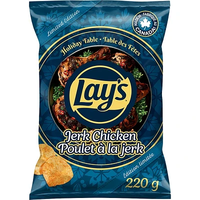 Lay’s croustilles assaisonnées Poulet à la jerk. 220 g.