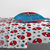 Marvel Spider-Man Ensemble de Literie 4 Pièces pour Lit 1 Place + En Prime un Sac Pour Lit 1 Place