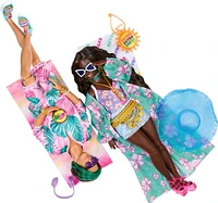 Barbie – Extra Fly– Poupée Voyage, tenue de plage