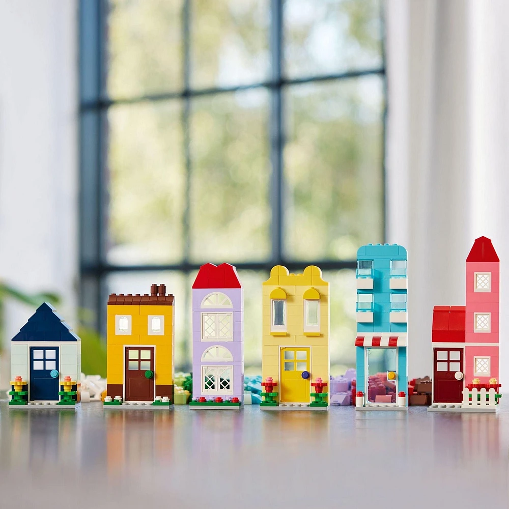 LEGO Classic Les maisons créatives 11035 Ensemble de construction (850 pièces) Comprend 850 pièces, 4+ ans