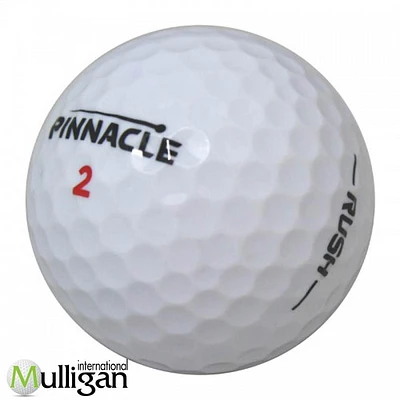 Mulligan - 12 balles de golf récupérées Pinnacle Rush 5A Pristine, blanc