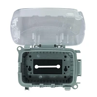 Couvercle résistant aux intempéries en plastique extra-résistant Intermatic, simple groupe, Vrt/Hrz, 2,75" transparent - paquet de 2