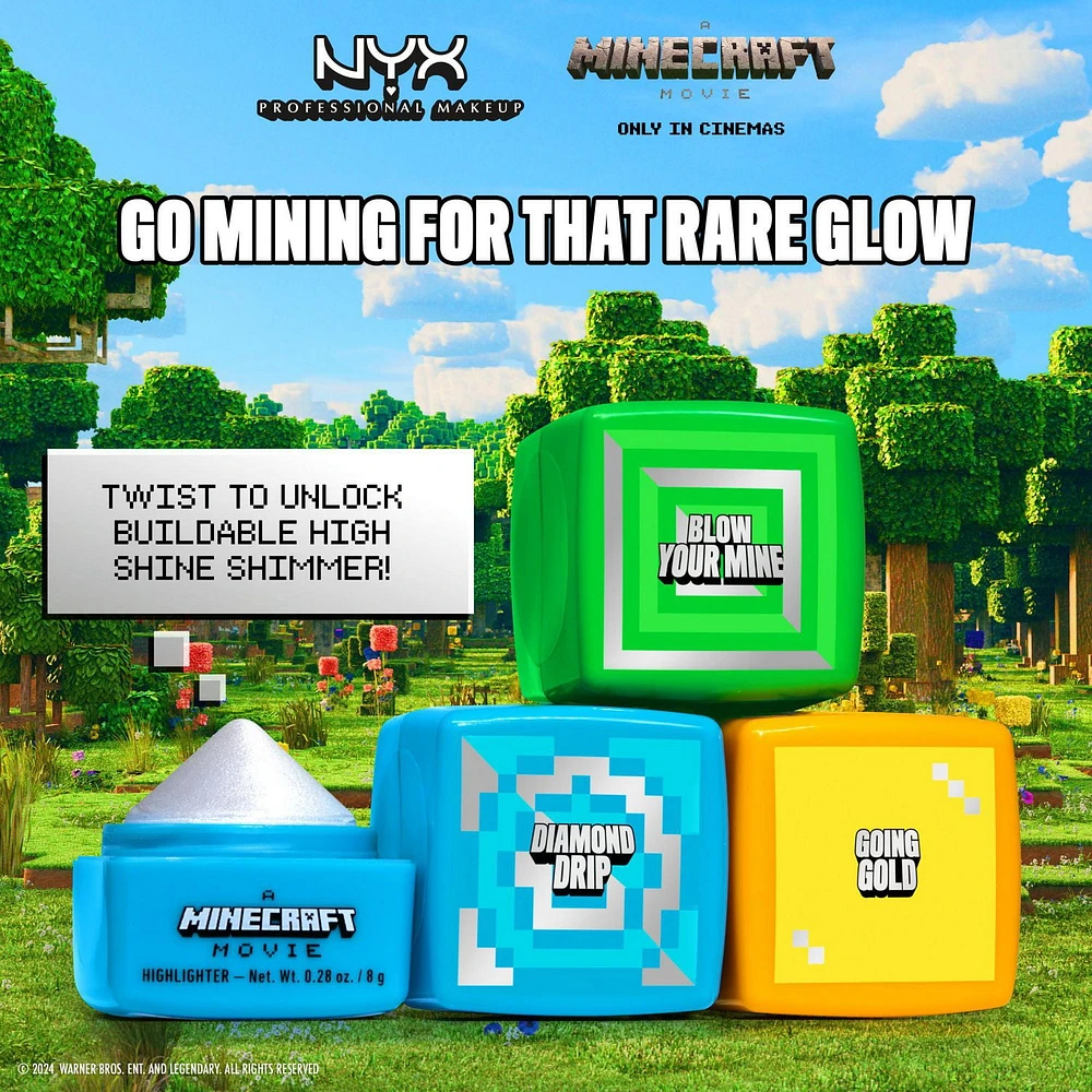 NYX Professional Makeup A MINECRAFT MOVIE Rare Highlight Balms
