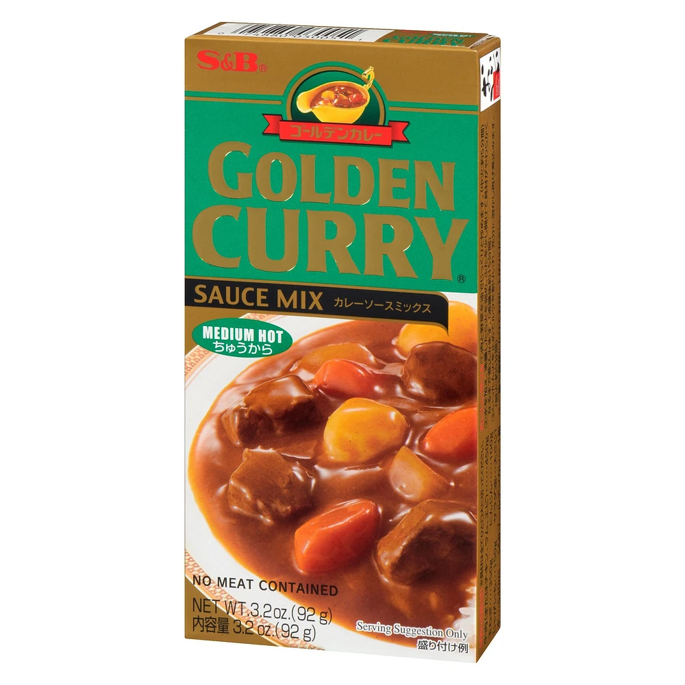 Sauce mélange Golden Curry de S&B  moyennement épicée 92g