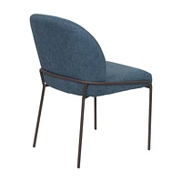 Chaises de salle à manger rembourrées à dossier haut Blakeley avec pieds en métal