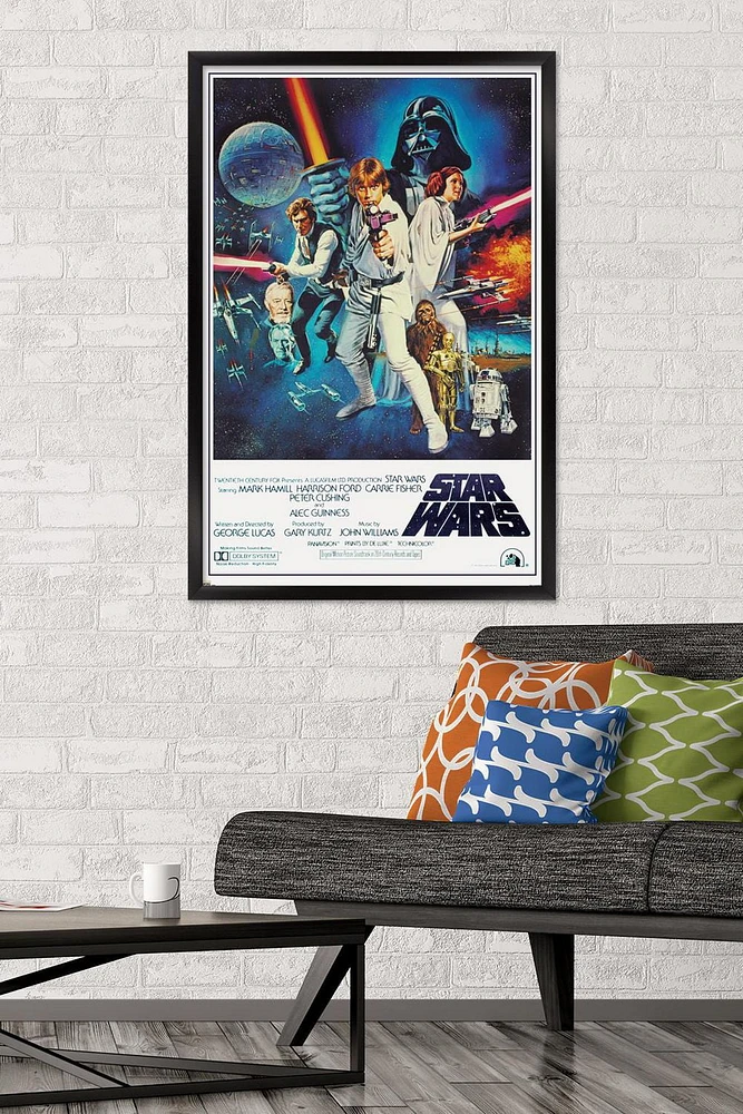 24X36 Star Wars: A New Hope - One Sheet Wall Poster, 24" x 36"
