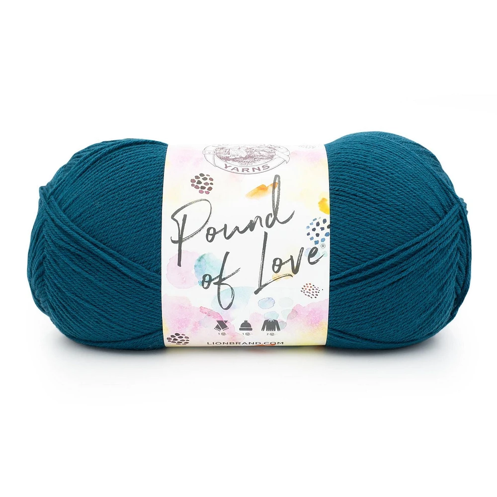 Lion Brand Pound of Love Yarn #4 Medium Premium Acrylic Yarn 454g /932m 1 Ball