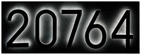 Backlit LED House Number