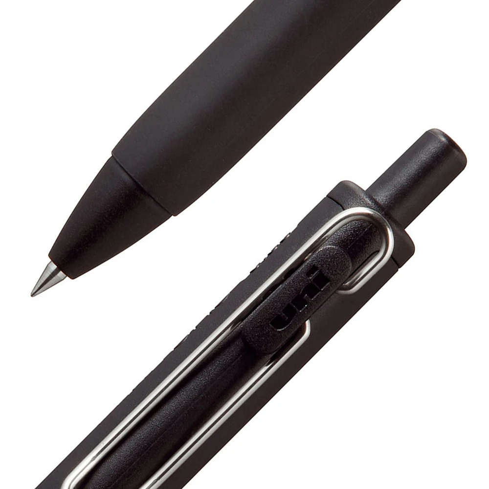 Stylos à gel rétractables uniball™ one, pointe moyenne (0,7 mm), corps noir, encre noire, lot de 3 Stylos à gel rétractables