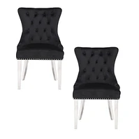 Plata Import Chaise Chairus en Noir - Set 2