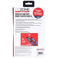 GoZone Cordless Jump Rope – Red/Black, With digital counter