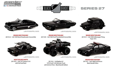 GreenLight 1:64 Black Bandit Jouet Véhicules Série 27