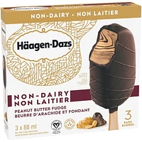 HÄAGEN-DAZS Sans produits laitiers Beurre d'arachide et fondant, 3 x 88 ml