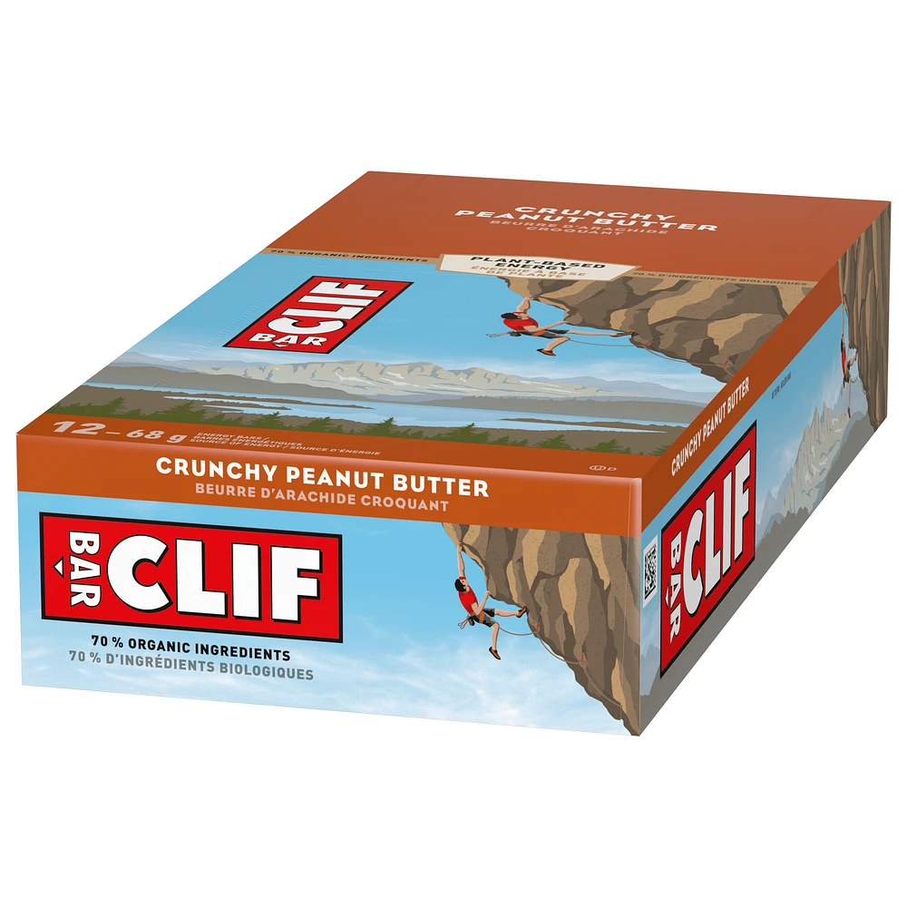 Clif bar Crunchy Peanut Butter Energy Bars, 12 x 68 g