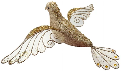 Pince Holiday Times en forme de colombe géante de couleur or
