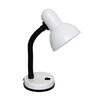 Simple Designs Basic Metal Desk Lamp with Flexible Hose Neck