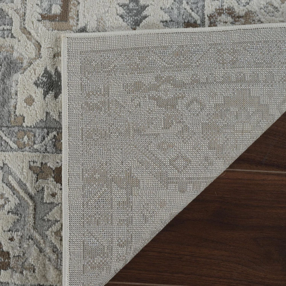 Tapis d'interieur persan Rug Branch Nomad, gris beige, oriental - Salon, chambre, salle à manger et cuisine