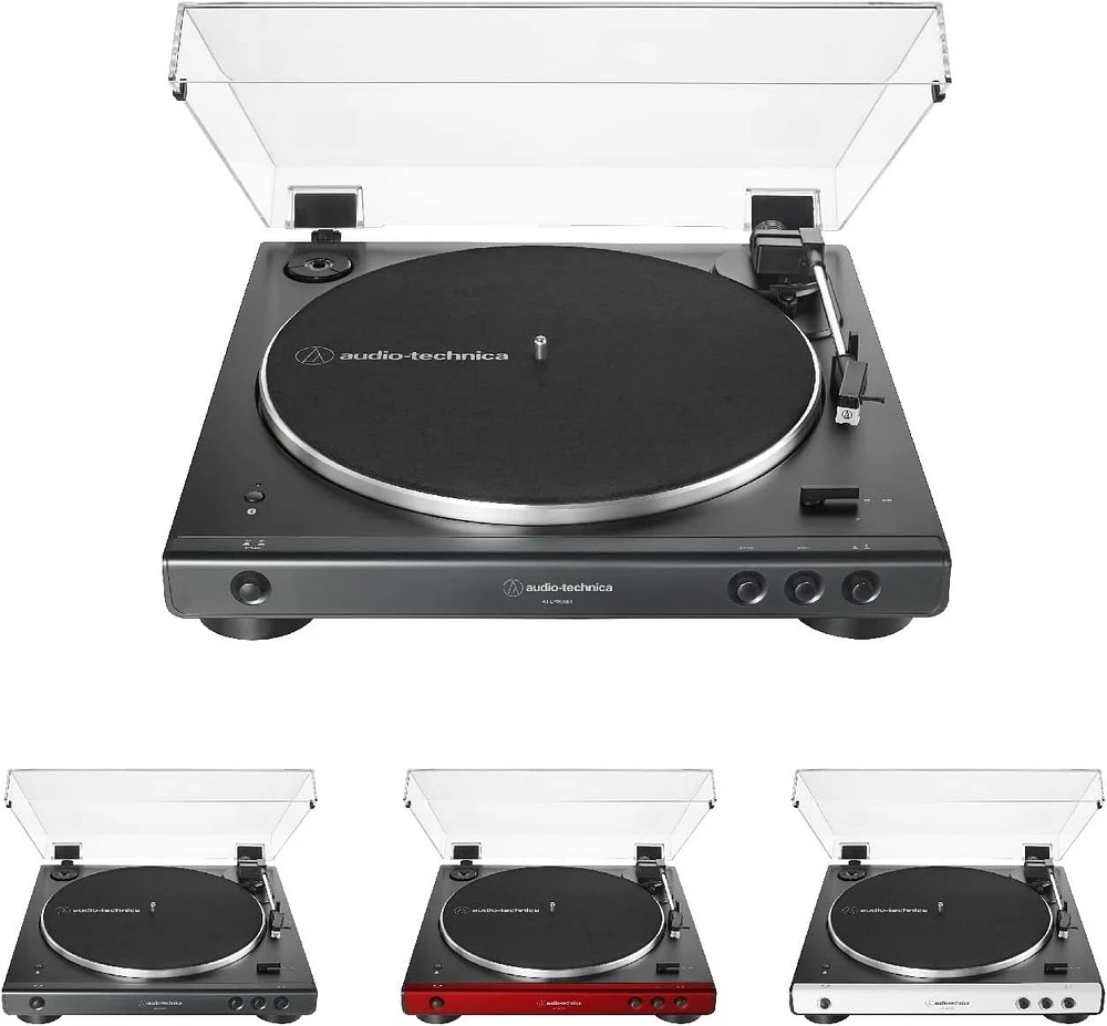 Audio-Technica AT-LP60XBT-RD Stereo Turntable with Bluetooth - Red