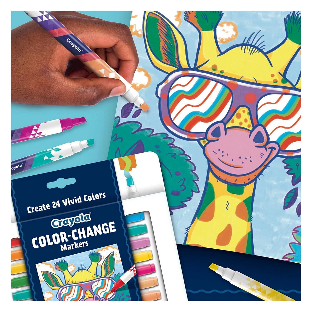 Crayola Colour-Change Doodle Markers, 8 Count, Colour changing markers