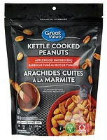 Great Value Applewood Smoked BBQ Kettle Cooked Peanuts, 450 g