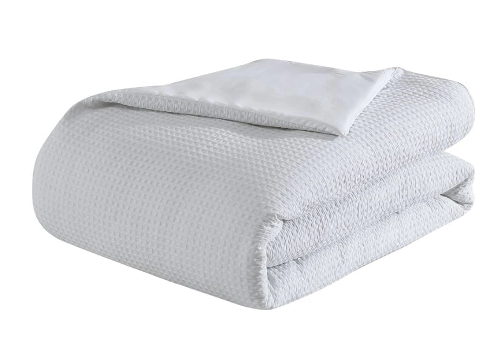 Hometrends 3 Piece Waffle Comforter Set, Available in Double/Queen,King