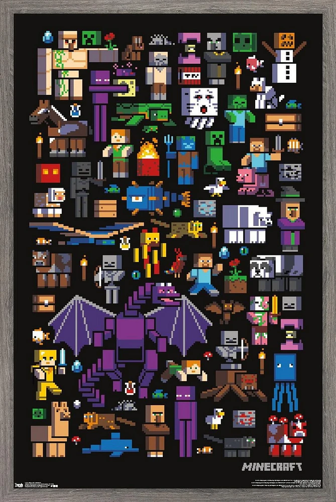 Minecraft - Mobbery Wall Poster, 22.375" x 34"