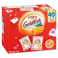 Pepperidgefarm (R) Goldfish(R) Cheddar Crackers, Valentine's Day Multipack LTO (22 x 28 g), 22 x 28 g