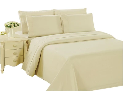 Marina Decoration Ultra Soft Silky Zipper Solid Rayon from Bamboo All Season Duvet Cover Set