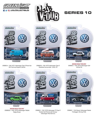 GreenLight 1:64 Club Vee-Dub Jouet Véhicules Série 10