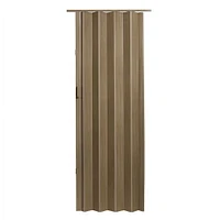 Porte accordéon Home Style Plaza en vinyle, 36 po x 80 po, blanc givré