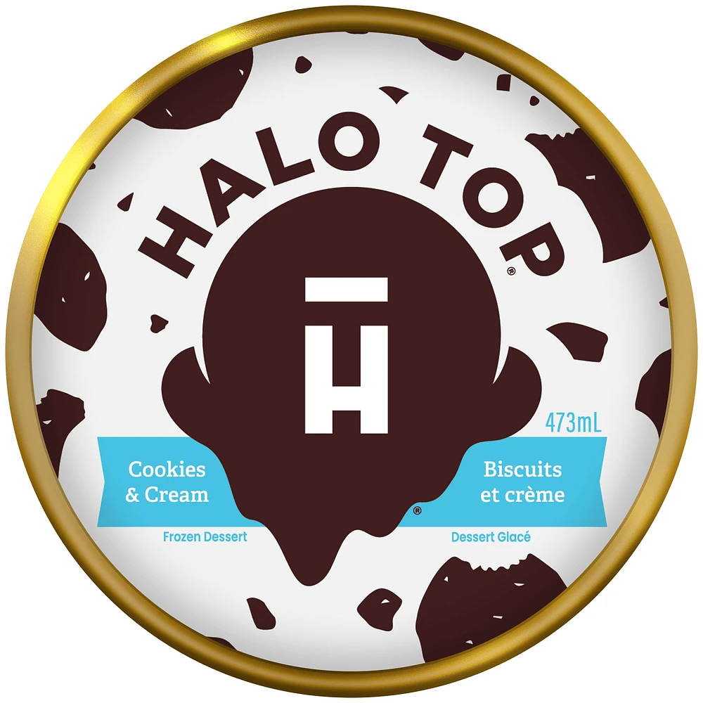 Halo Top Cookies & Cream Frozen Dessert 437 mL