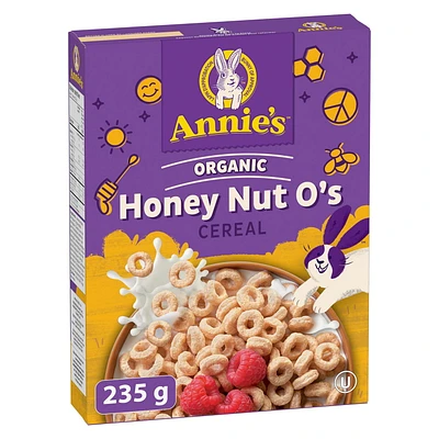 Annie’s Organic Honey Nut O's Breakfast Cereal, Whole Grain, 235 g